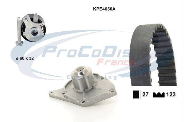 PROCODIS FRANCE Водяной насос + комплект зубчатого ремня KPE4050A